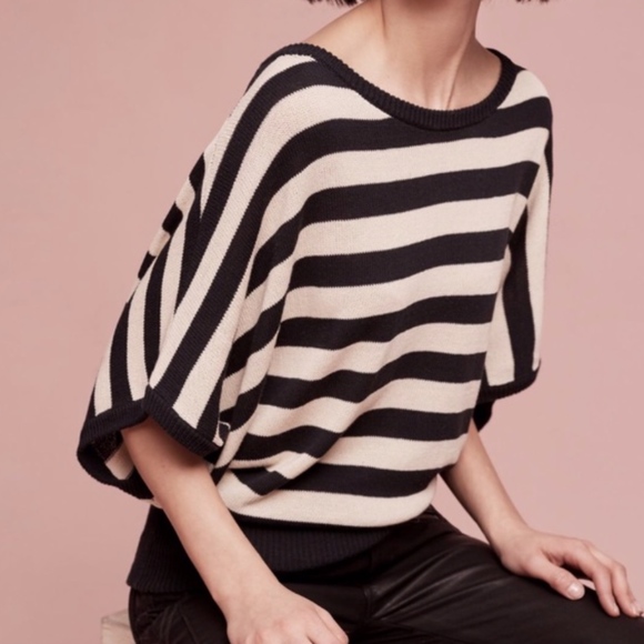 Anthropologie Sweaters - Moth Anthropologie Rhea Striped Sweater Size XS